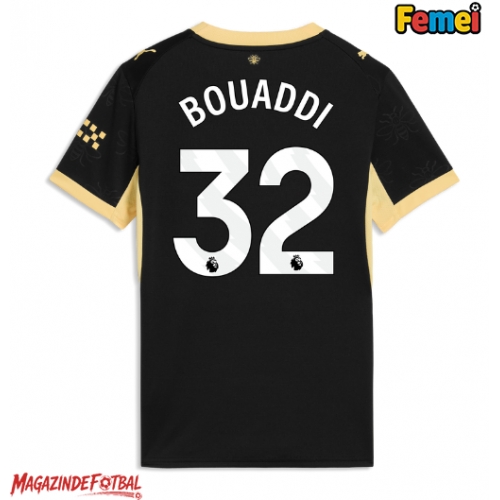 Manchester City Ayyoub Bouaddi #32 Tricou Fotbal Replică 2026-27 Femei Deplasare Manchester City Ayyoub Bouaddi #32 Tricou Fotbal Replică 2026-27 Femei Deplasare
